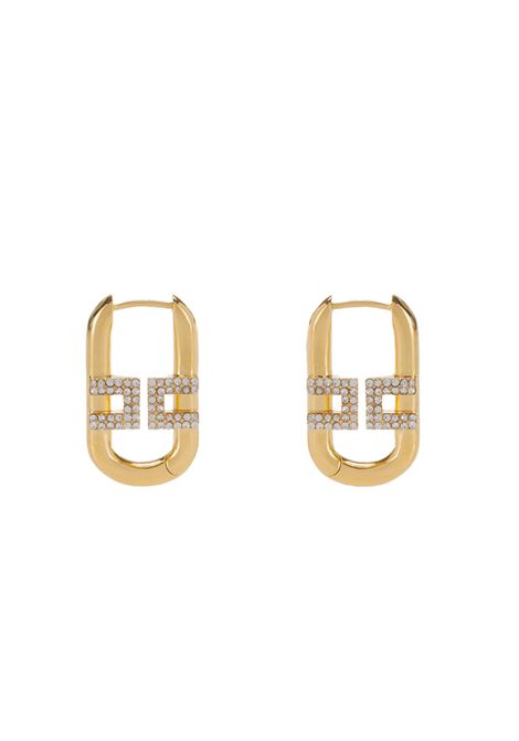Orecchini Elisabetta Franchi donna OR20A52E2U95 dorati con strass ELISABETTA FRANCHI | Orecchini | OR20A52E2U95
